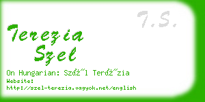 terezia szel business card